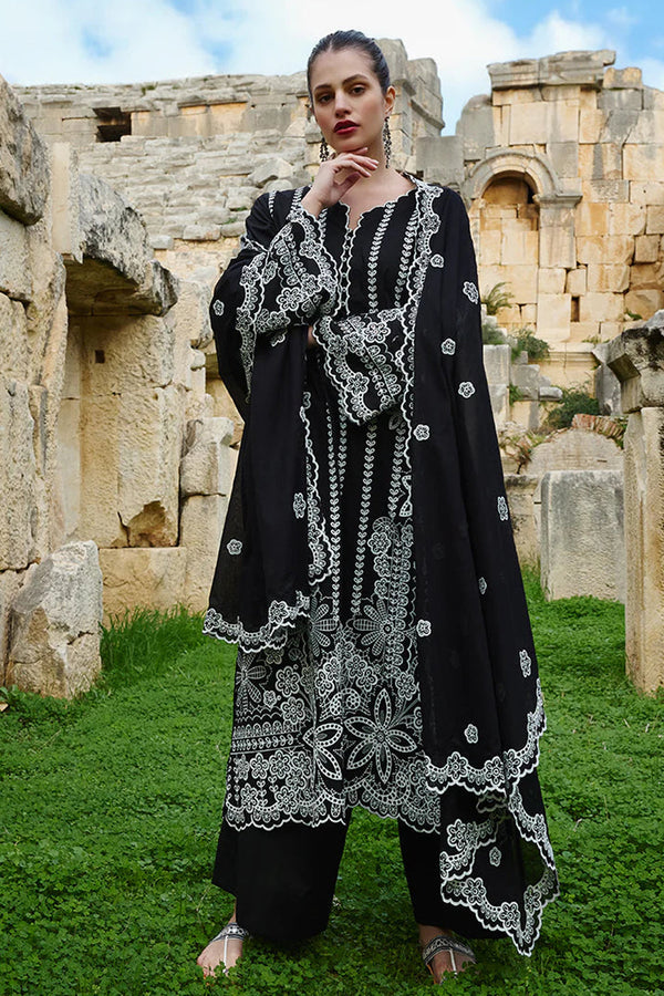 IMAGE-3PC LAWN EMBROIDERED SHIRT WITH CHIFFON EMBROIDERED DUPATTA AND TROUSER-BIC-3759