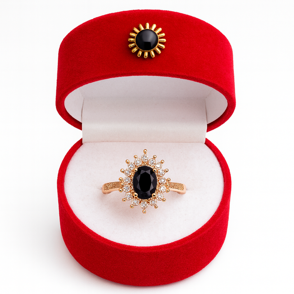 Elegant Gold Gemstone Rings with Diamond Accents