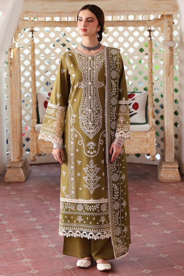 JAZMIN-3PC LAWN EMBROIDERED WITH LAWN HEAVY EMBROIDERED READY TO WEAR DUPATTA -BIC-3705