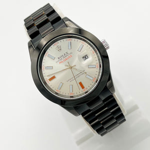 Rolex Milgauss White Dial with Black Chain
