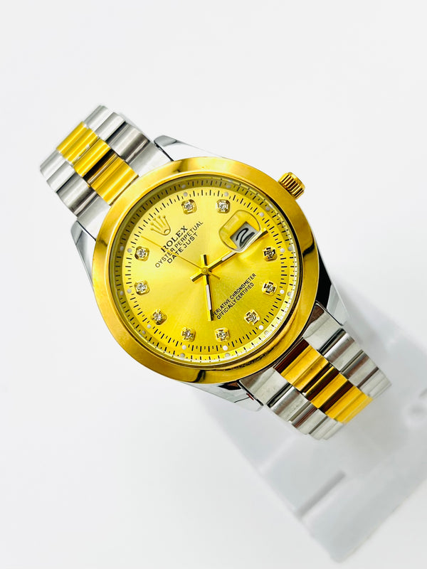 Rolex Two Tone Date Just Men Watch