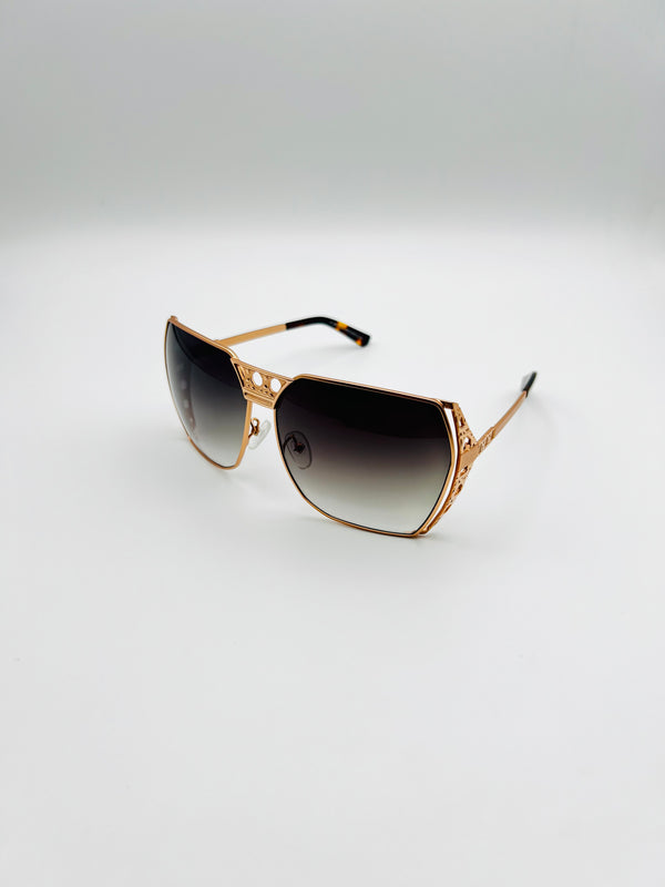 PRSR Women Luxury Metal Frame Glasses