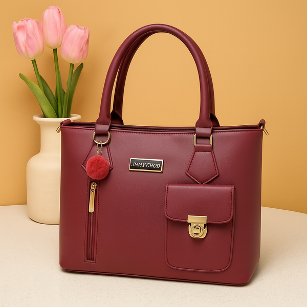 Stylish Shoulder Bag For Girls Maroon