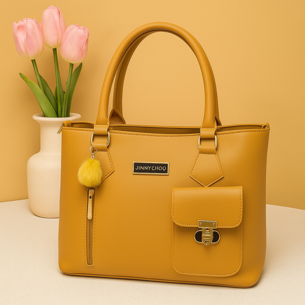 Stylish Shoulder Bag For Girls Mustard