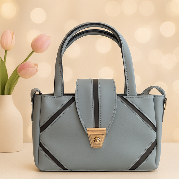 Geometric Flap-Lock Bag