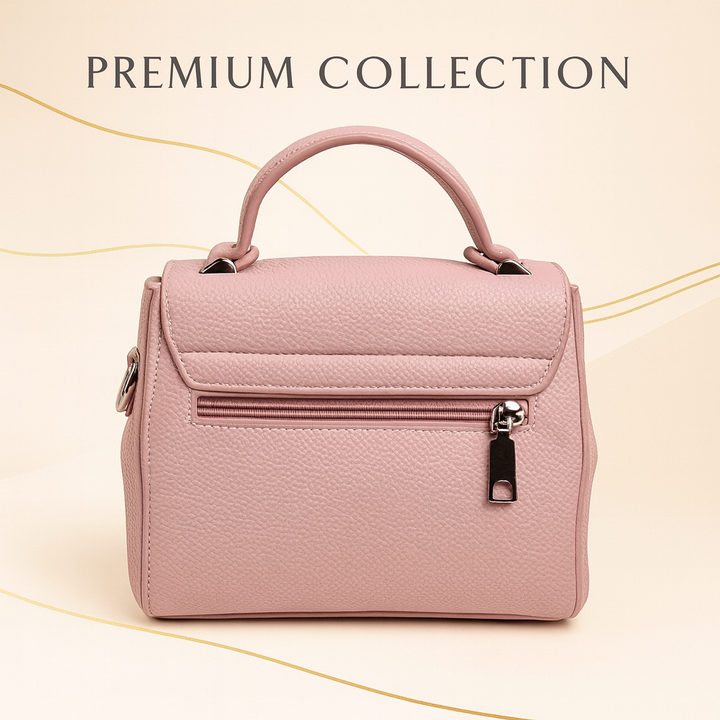 Premium Baby Pink Leather Crossbody Handbag for Women2