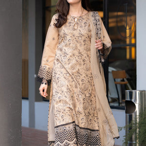 SAPPHIRE-3PC LAWN SEQUENCE EMBROIDERED SHIRT WITH CHIFFON EMBROIDERED DUPATTA AND TROUSER-BIC-3750